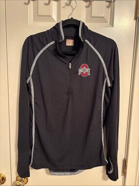 Ohio State Women’s Black Quarter-Zip Pullover Hoodie